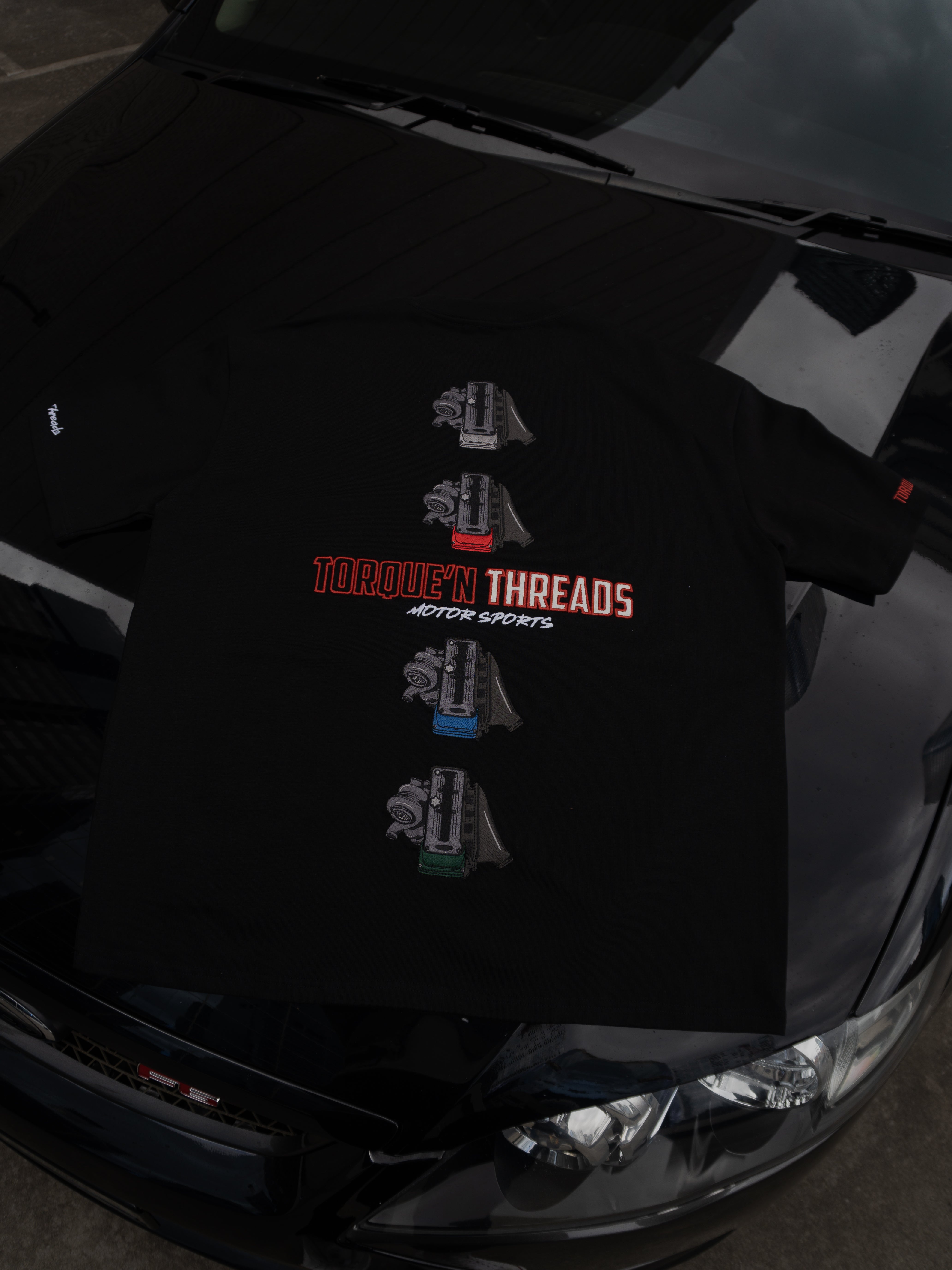 Torque'N Threads Motorsports Tshirt (Black)