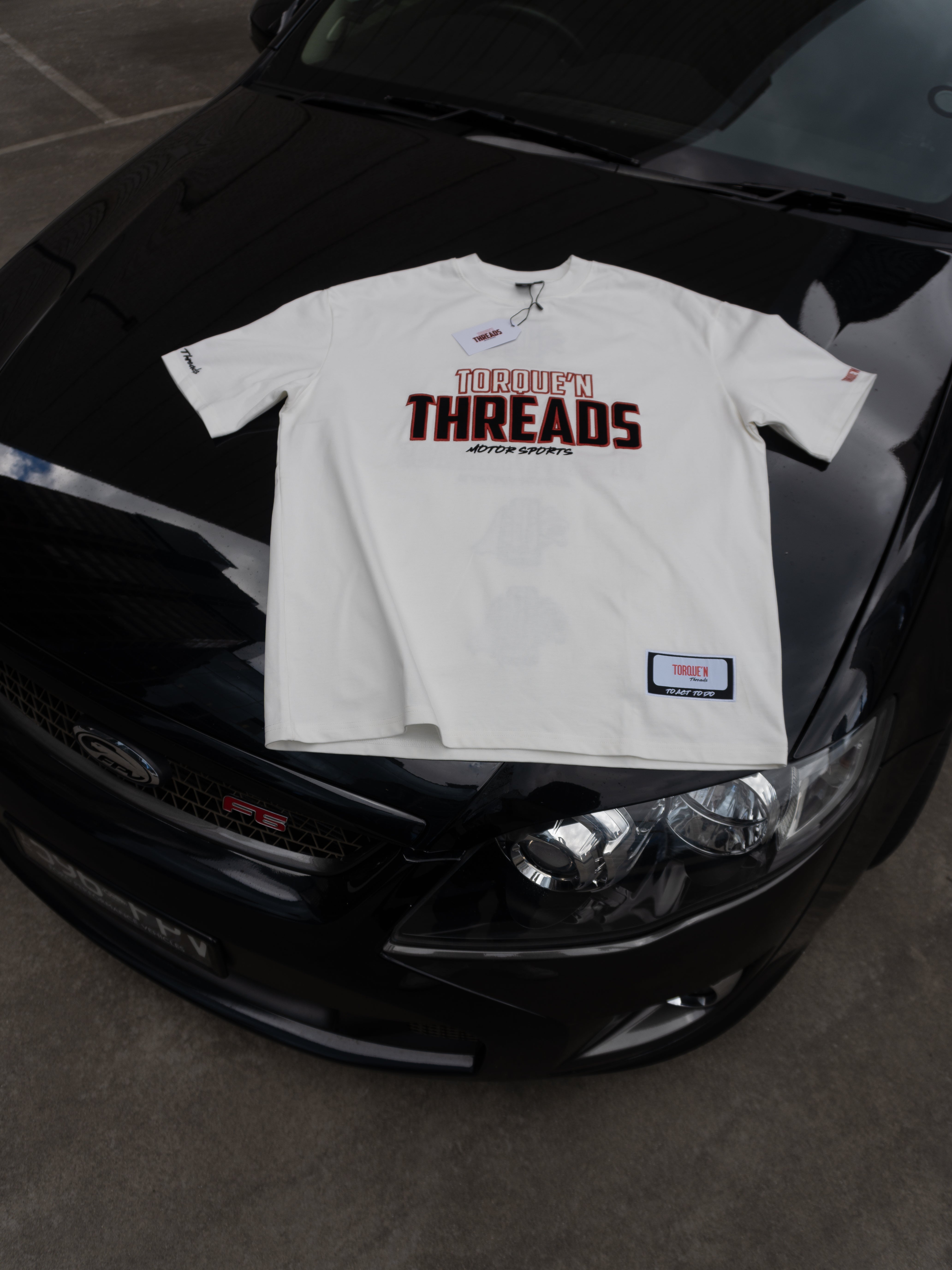 Torque'N Threads Motorsports Tshirt (White)