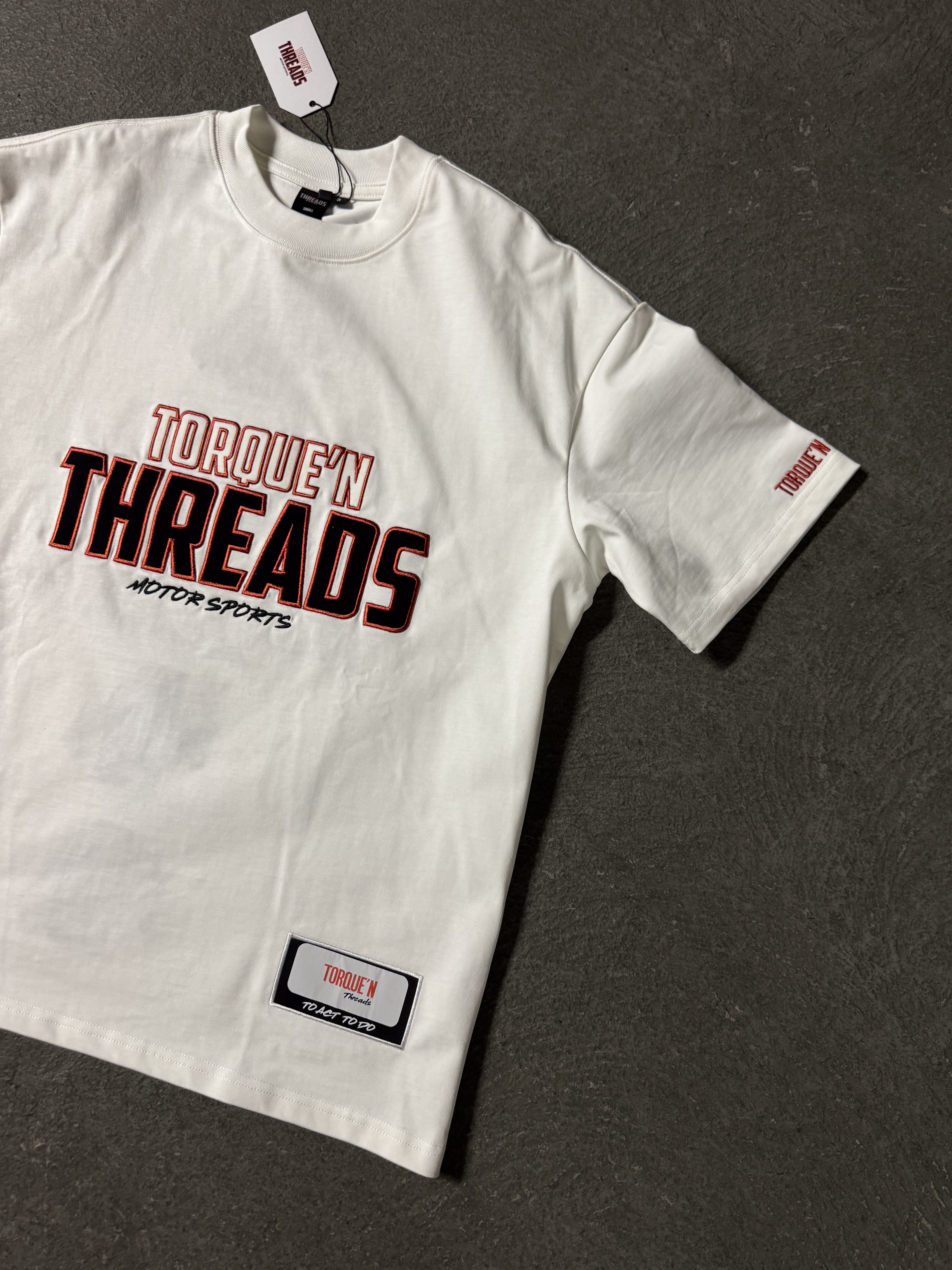 Torque'N Threads Motorsports Tshirt (White)